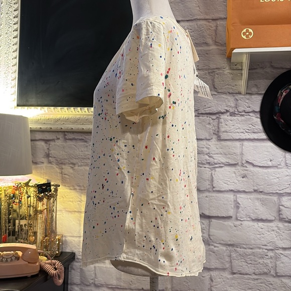 Pilcro And The Letterpress
Anthropologie Zulu Paint Splatter Tee
Shirt Top small - Picture 3 of 5